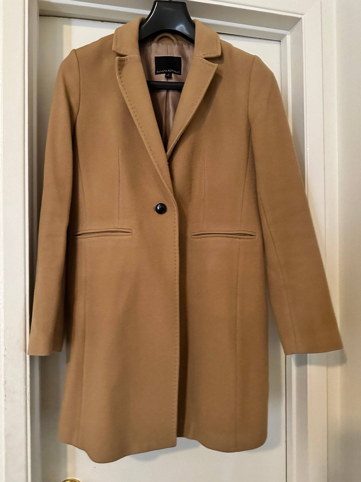 Banana Republic tan wool coat