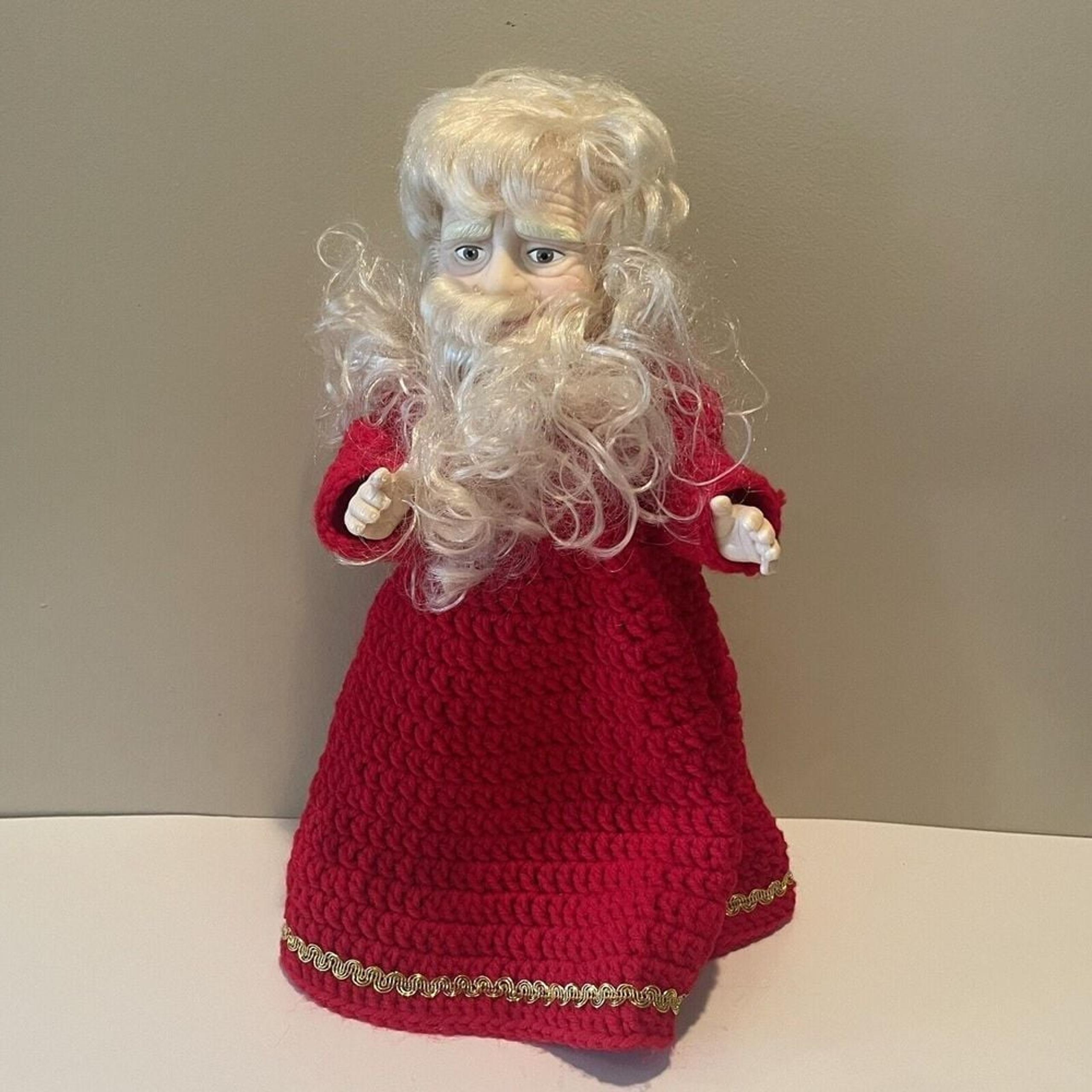 1990 Vintage Fibre Craft Plastic Dolls Santa Claus Billy Peppers 14" Christmas
