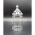 Mickey Mouse Clear Glass 9 Inch Candy Jar w/Lid Walt Disney Productions