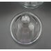 Mickey Mouse Clear Glass 9 Inch Candy Jar w/Lid Walt Disney Productions