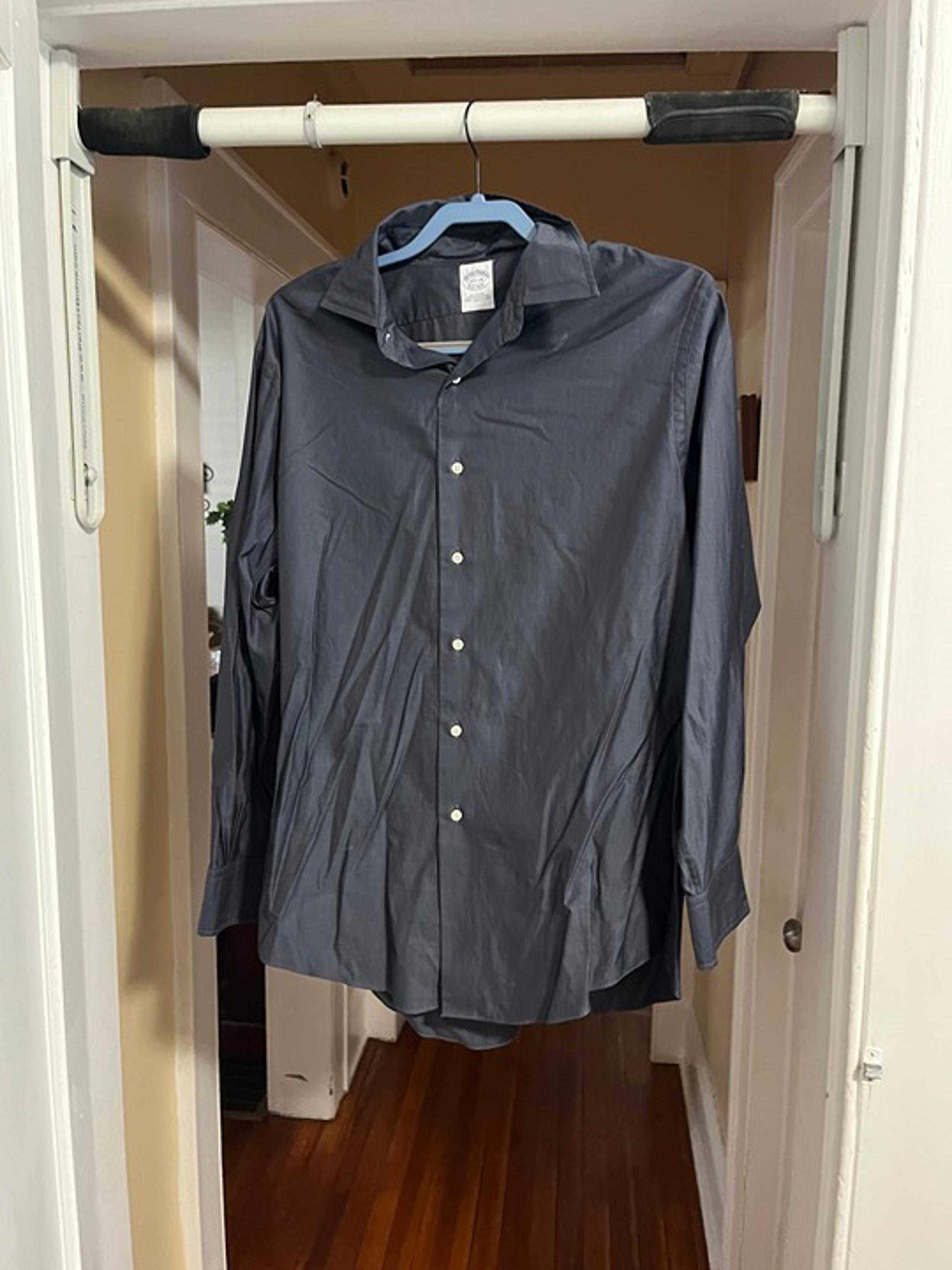 Classic Dark Gray Brooks Brothers Dress Shirt
