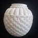 VTG Pottery White Rose Flower vase
