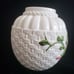 VTG Pottery White Rose Flower vase