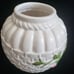 VTG Pottery White Rose Flower vase
