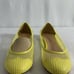 US Size 8.5 / EUR 39 Palter DeLiso Casual Slip on Flats Chartreuse Yellow Comfy