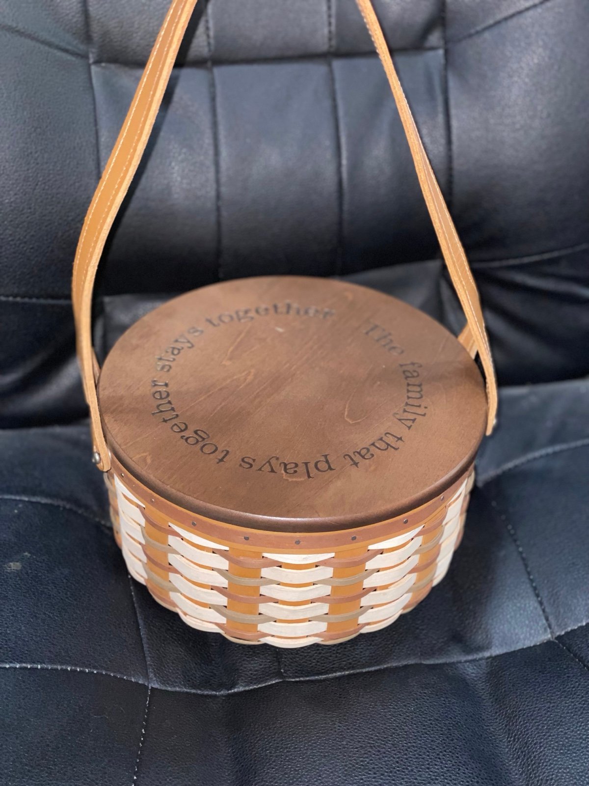 2010 Collectors Club Longaberger Family Together Series Play Basket combo