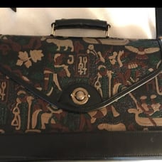 R Princess Leather Purse/Briefcase