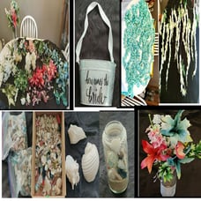 Beach themed wedding decorations