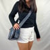 Messenger Bag Stonewashed Blue Washable Bag