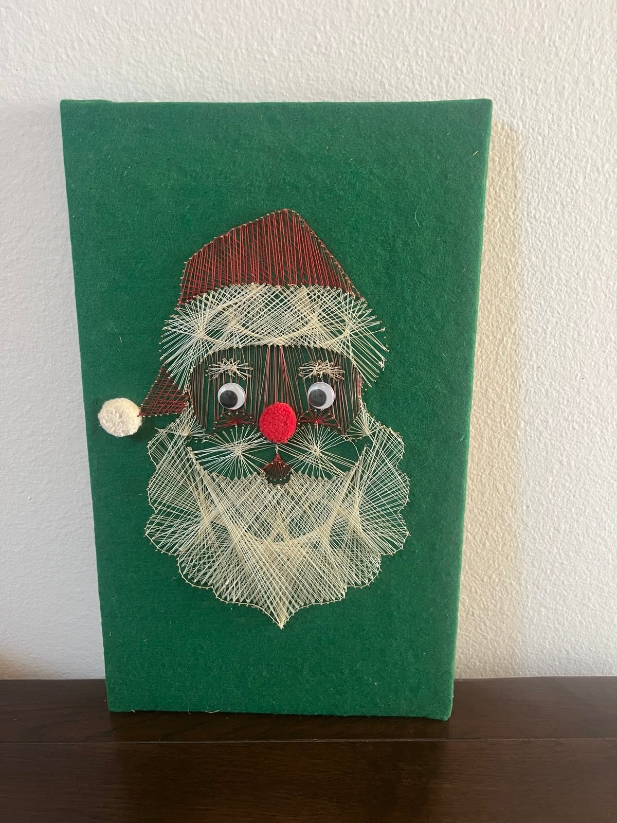 Vintage Christmas Santa string art