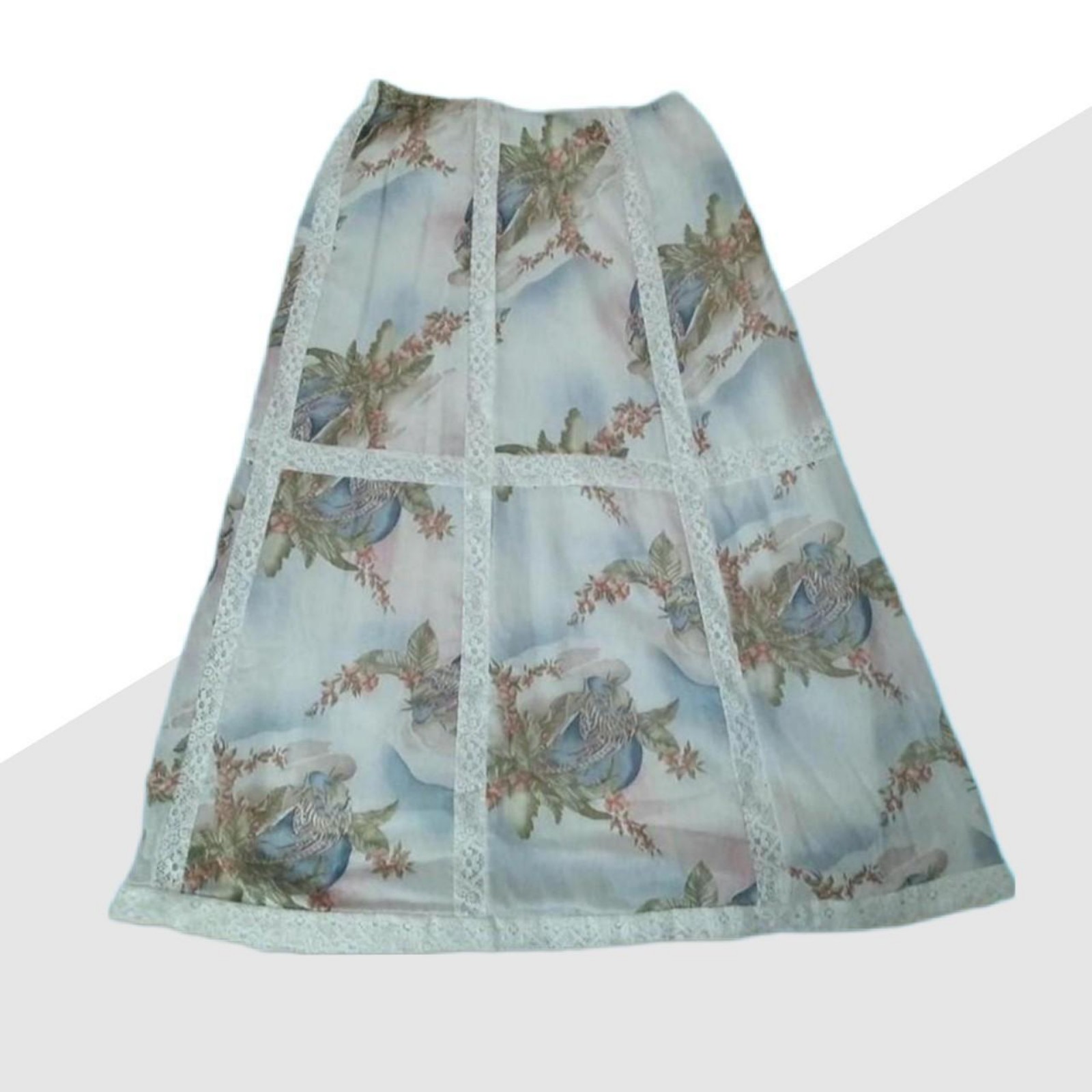 Vintage quilted prairie skirt