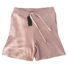 Monrow Size Medium Sweater Shorts NWT Light Beige Pockets