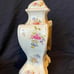 Vintage Ansonia Antique Porcelain Mantle Clock White w/ colorful Flowers