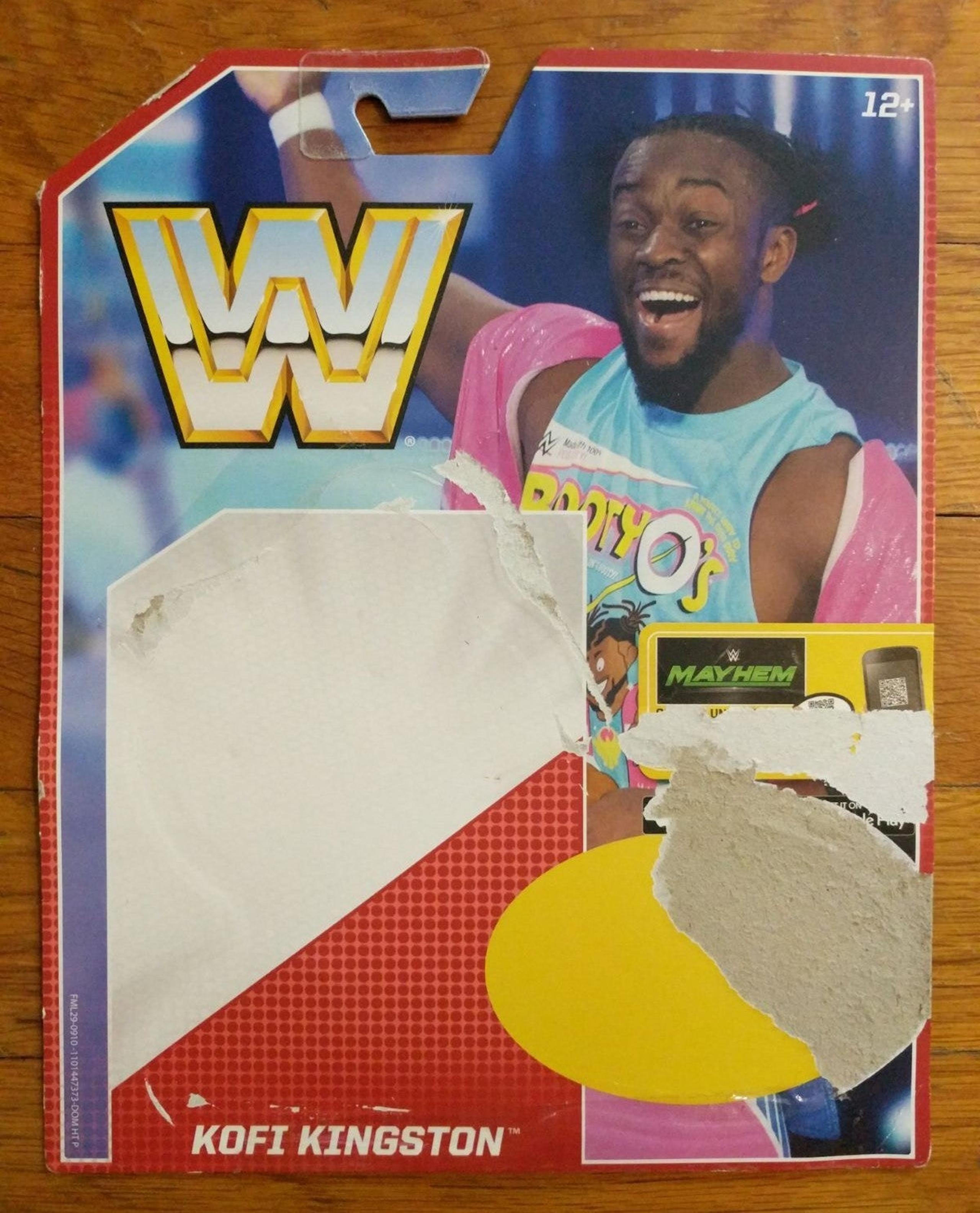 WWE Kofi Kingston Figure Card Back WWF