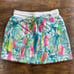 Lilly Pulitzer Mini Skirt French Terry Tassel Tie Zia Beach and Bae Print Sz XXS