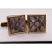 Signed Hadley Carved Shell Cufflinks