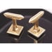 Signed Hadley Carved Shell Cufflinks