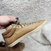 Burberry Washed Leather Tan Hi Top Sneakers sz 38