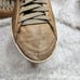 Burberry Washed Leather Tan Hi Top Sneakers sz 38
