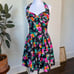 Vintage Tropical 80’s / Early 90’s Cotton Floral Halter Sundress