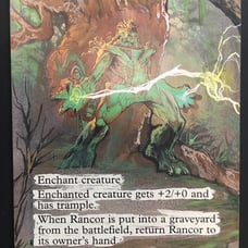 RANCOR, MTG , MAGIC THE GATHERING ALTERED ART HAND PAINTED ALTERED ART CARDS