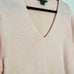 Lauren Ralph Lauren Classic V Neck Pastel Pink Knit Cotton Sweater Size 2X NWT