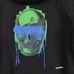 Unlabeled by Anna Petrosian Skull Drip Hoodie Womens S Black Relaxed Rock Punk