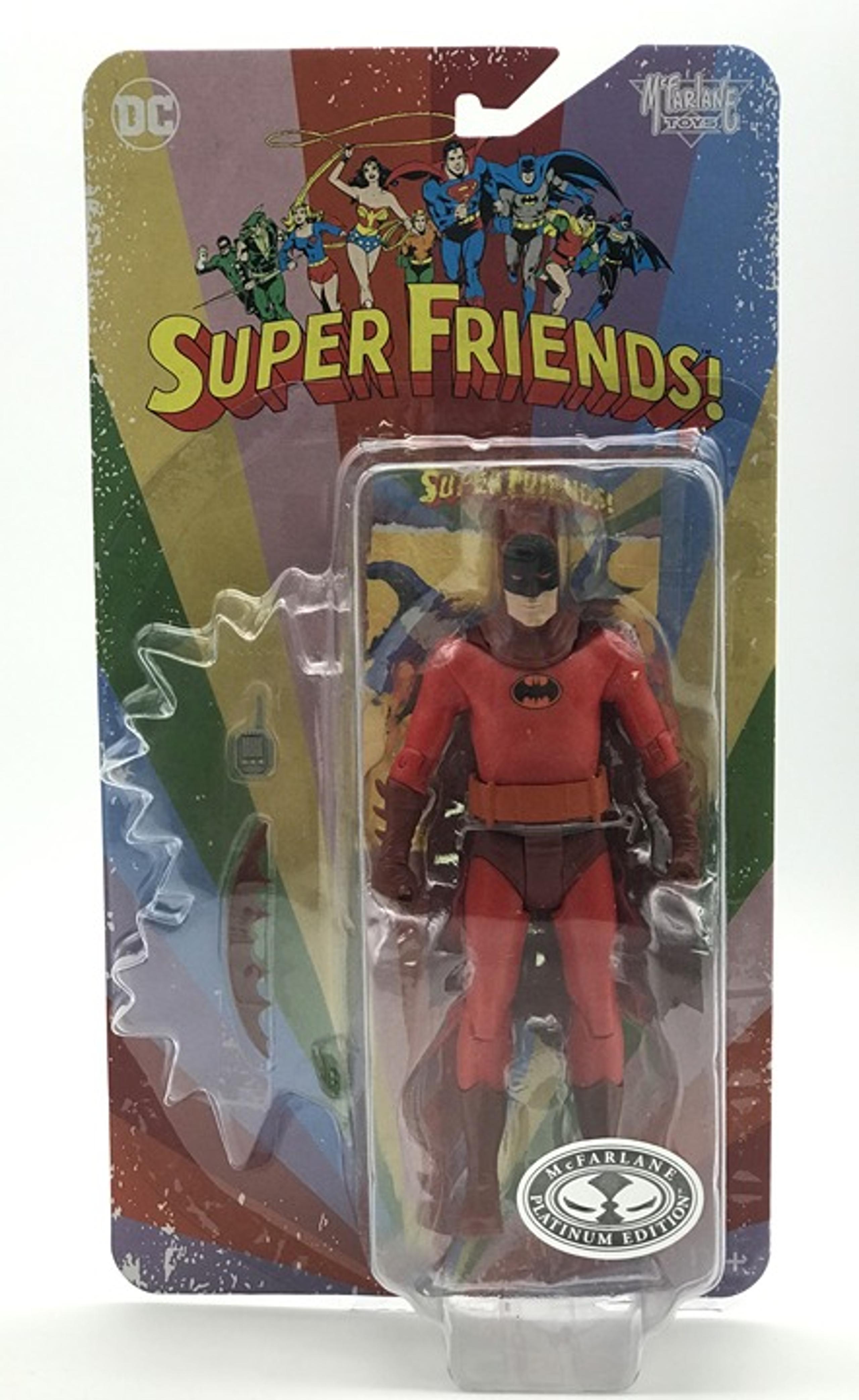 McFarlane Toys Retro Super Friends Batman Platinum Edition action figure NEW!