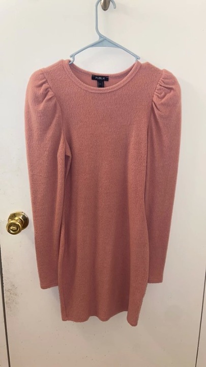 Pink Sweater Dress