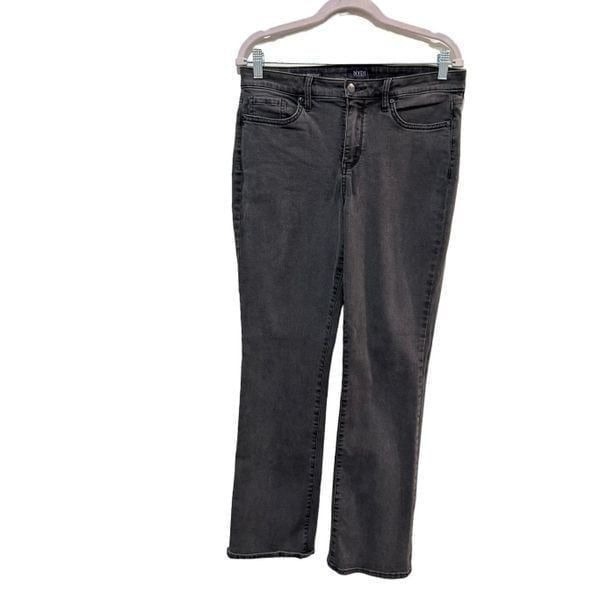 NYDJ Barbara Bootcut Gray Jeans Size 8/29 Classic Staple Capsule Versatile