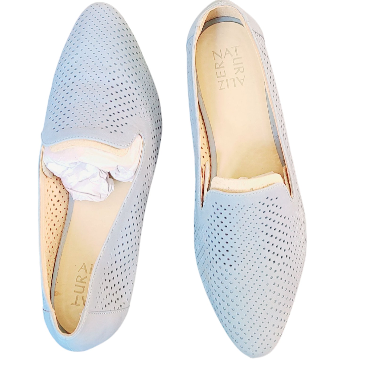 Naturalizer blue leather flats