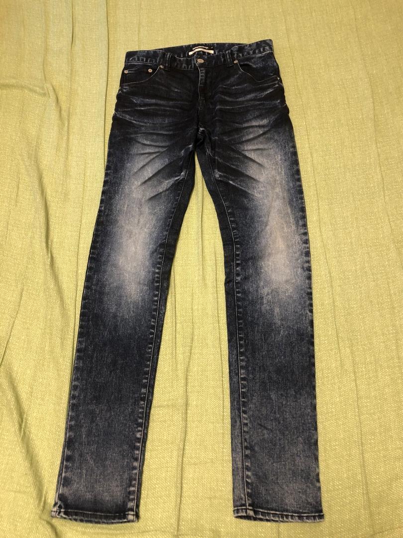 Pre-owned] Roen×semantic design Collab Damaged Denim Pants