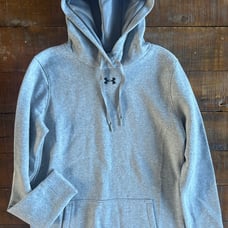 Under Armour Gray Hustle Fleece Hoodie Medium Tall NWT