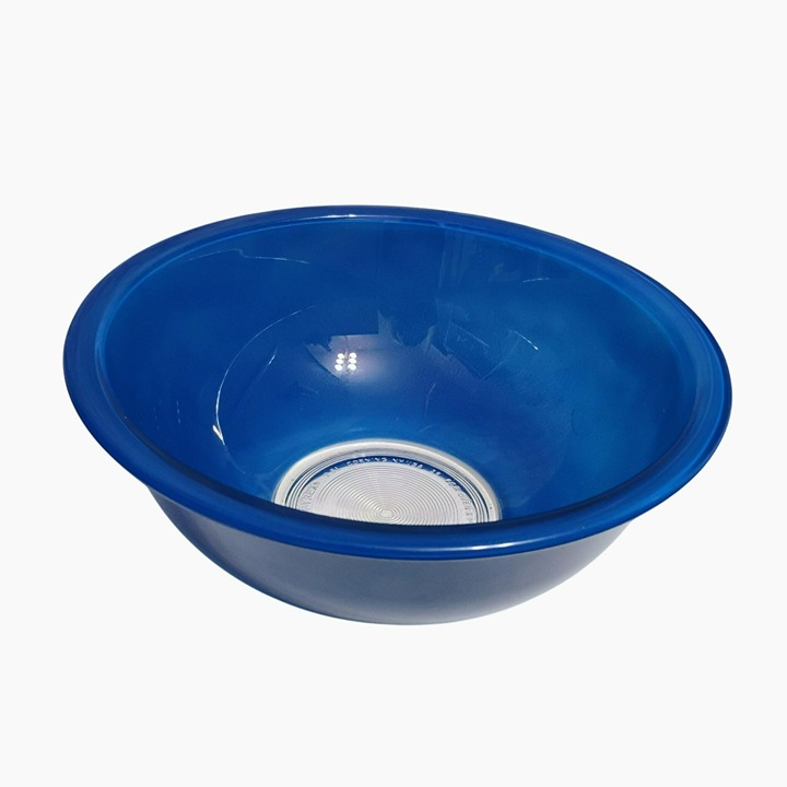 Vintage Pyrex Blue Mixing Bowl 9.5 Clear Glass Bottom Corning Primary Color 325