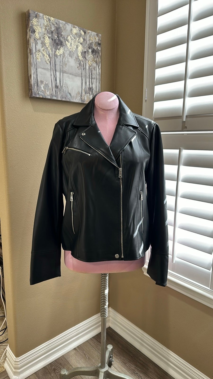 Lauren By Ralph Lauren XXL Lambskin Leather Jacket NWOT