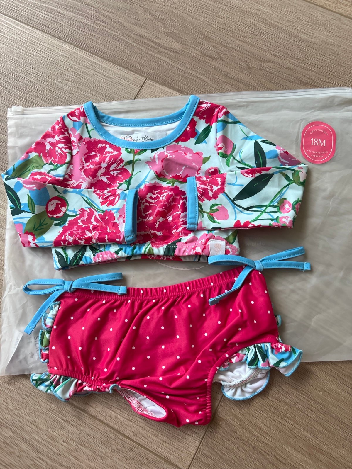 SweetHoney two piece toddler bathing suit