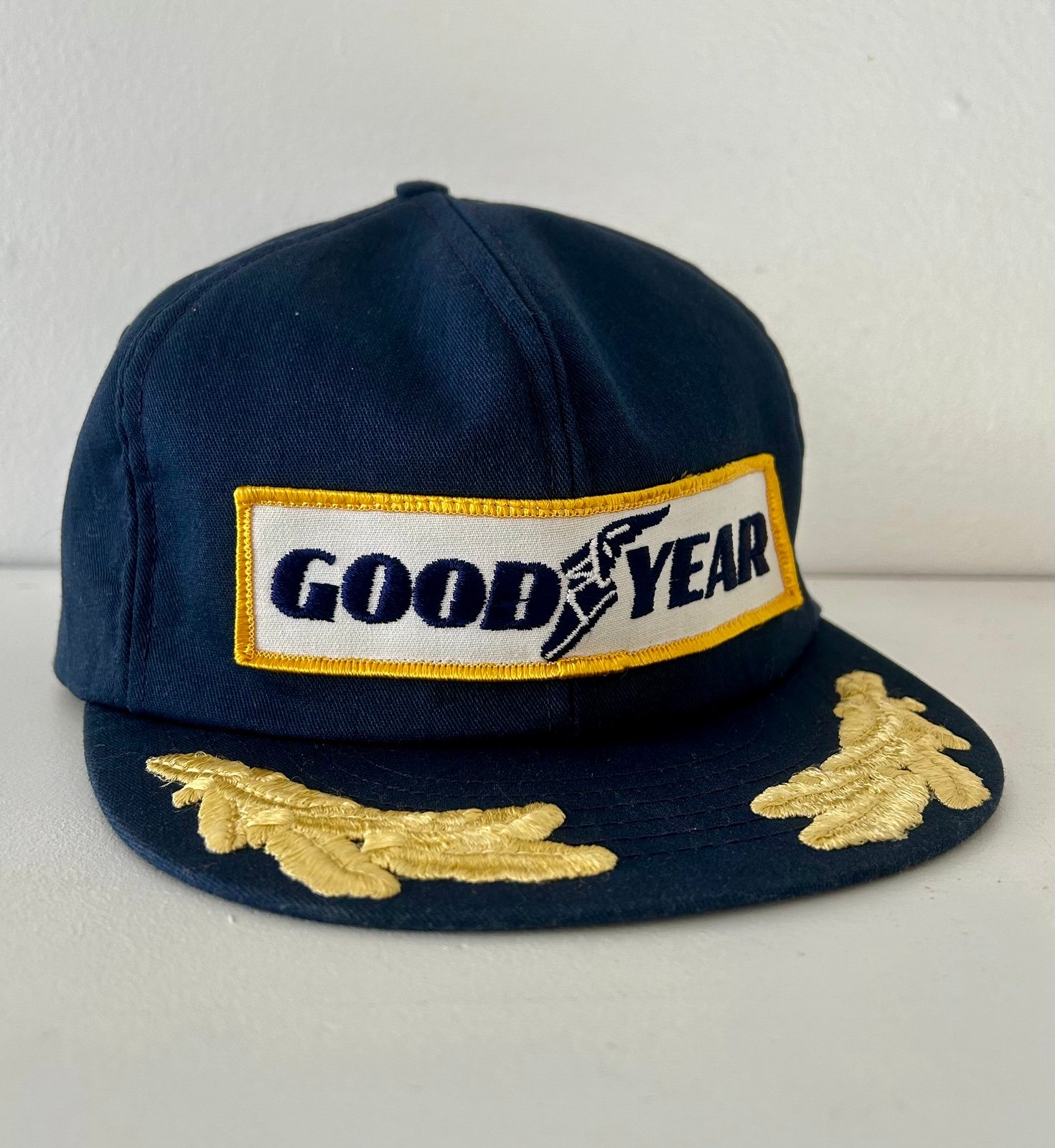 “RARE” VTG 80’s Good Year Swingster Hat Leaf Captain, Snapback, USA