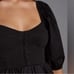 Anthropologie Maeve Puff Sleeve Sweetheart Mini Dress Black Size Medium NWT