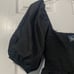Anthropologie Maeve Puff Sleeve Sweetheart Mini Dress Black Size Medium NWT