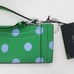 Kate Spade Morgan Sunshine Green Polka Dot Coin Card Case Wallet Wristlet NWT