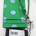 Kate Spade Morgan Sunshine Green Polka Dot Coin Card Case Wallet Wristlet NWT