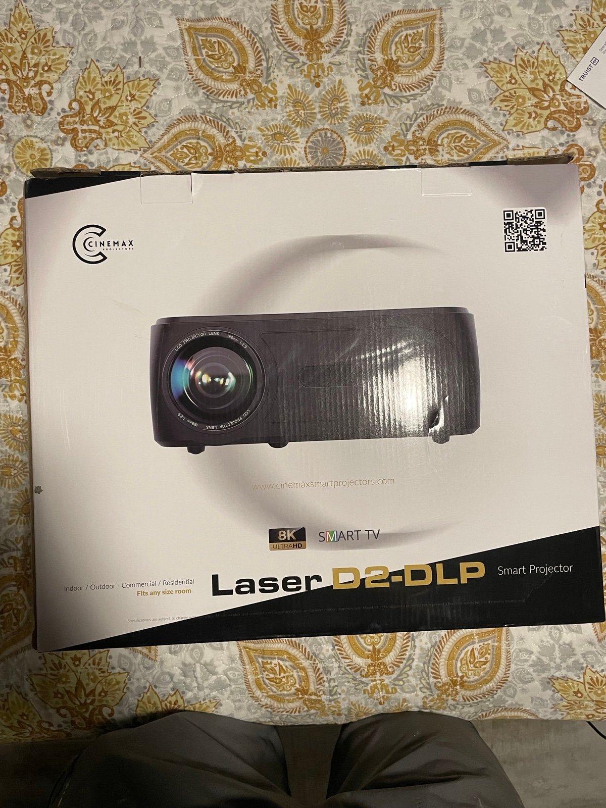 Cinemax Projector Laser D2-DLP Smart Projector 8K Ultra HD SMART TV - Never Used