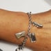 Rare 925 Sterling Silver Women's Dreams Charmed Bracelet