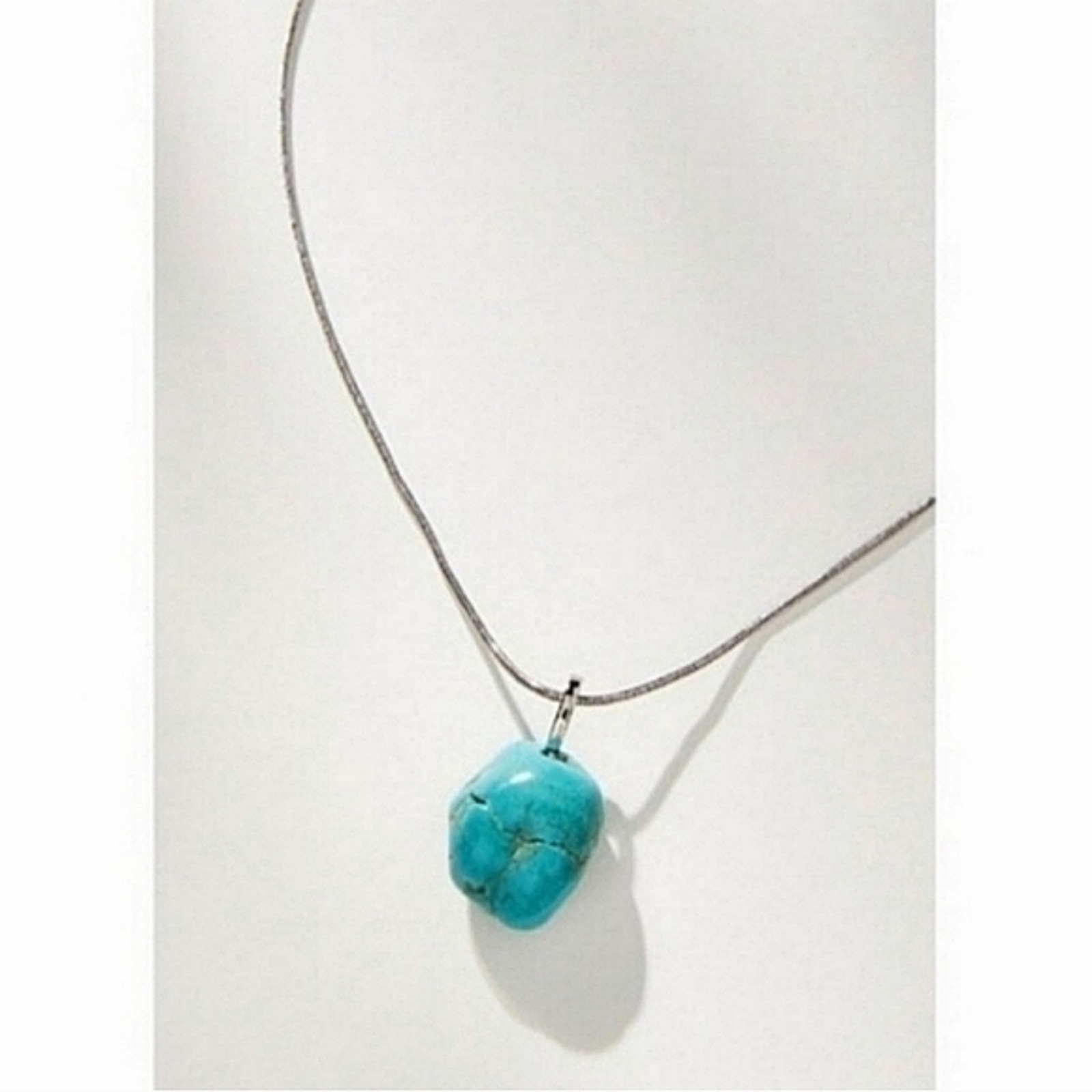 Anthropologie Turquoise Stone Necklace