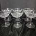 Vintage Pasco Germany Beautiful Pattern Champagne Glasses Hexagonal Stem