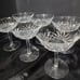 Vintage Pasco Germany Beautiful Pattern Champagne Glasses Hexagonal Stem