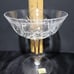 Vintage Pasco Germany Beautiful Pattern Champagne Glasses Hexagonal Stem