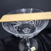 Vintage Pasco Germany Beautiful Pattern Champagne Glasses Hexagonal Stem
