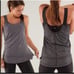 Lululemon Womens Run For Your Life Active Tank Size 6 Active Heather Black Gray