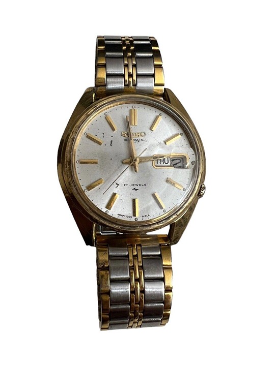 Vintage SEIKO 7009-8129 Men's automatic watch day/date June 1978
